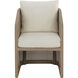Palermo Drift Brown / Stinson Cream Outdoor Dining Chair